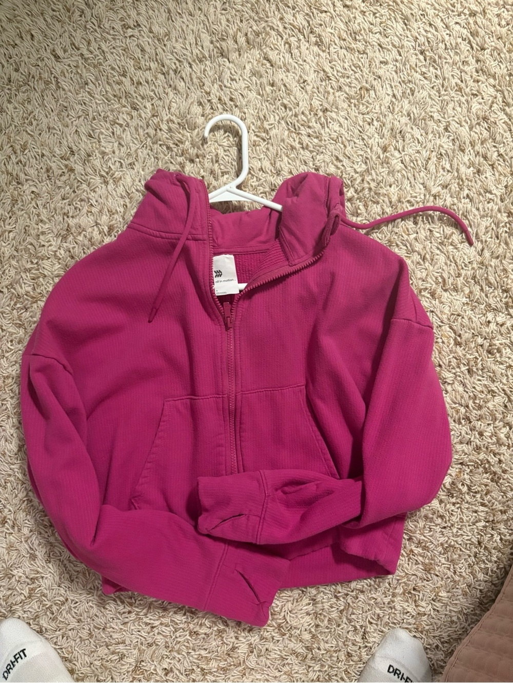 all in motion Fuchsia Zip-Up Hoodie Jacket
